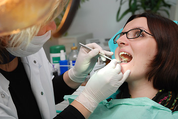 Image showing at dentist