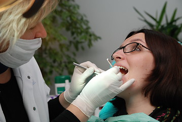 Image showing at dentist