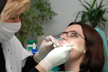 Image showing at dentist