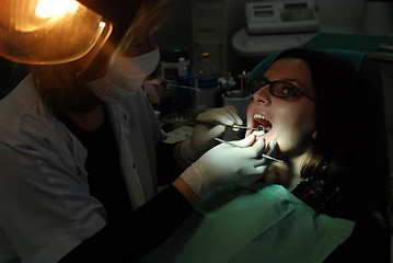 Image showing at dentist