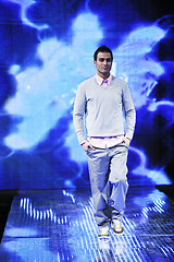 Image showing male model on fashion show