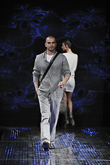 Image showing male model on fashion show