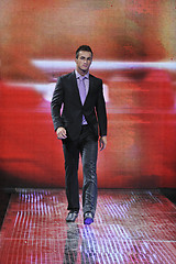 Image showing male model on fashion show