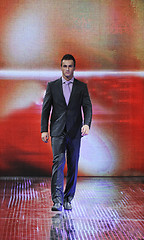 Image showing male model on fashion show