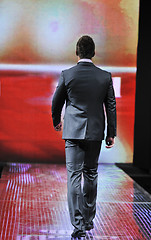 Image showing male model on fashion show