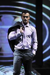 Image showing male model on fashion show