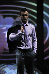 Image showing male model on fashion show