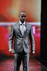 Image showing male model on fashion show