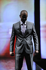 Image showing male model on fashion show