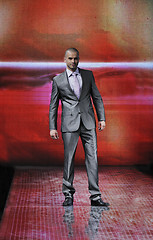 Image showing male model on fashion show