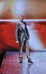 Image showing male model on fashion show