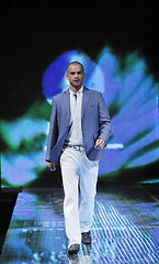 Image showing male model on fashion show