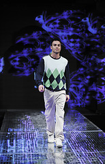 Image showing male model on fashion show