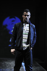 Image showing male model on fashion show