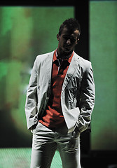 Image showing male model on fashion show