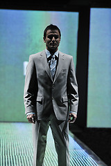 Image showing male model on fashion show