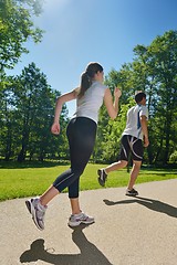 Image showing couple jogging