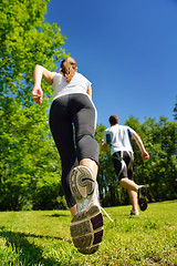 Image showing couple jogging