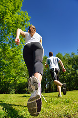 Image showing couple jogging