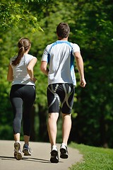 Image showing couple jogging