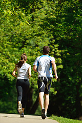 Image showing couple jogging