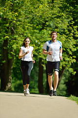 Image showing couple jogging