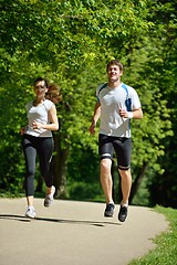 Image showing couple jogging