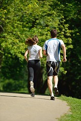 Image showing couple jogging