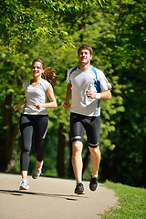 Image showing couple jogging