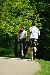 Image showing couple jogging