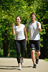 Image showing couple jogging