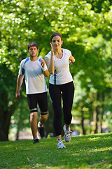 Image showing couple jogging