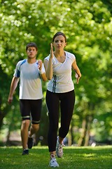 Image showing couple jogging