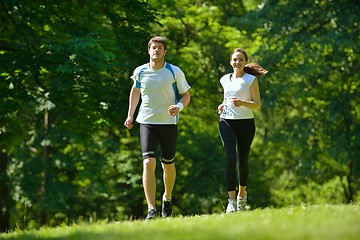 Image showing couple jogging