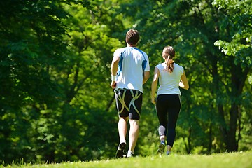 Image showing couple jogging