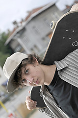 Image showing skate boarder portrait