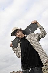 Image showing skate boarder portrait