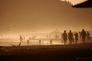 Image showing crowd on beach