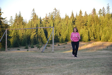 Image showing woman running