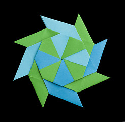 Image showing Geometric figure origami