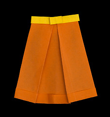 Image showing Skirt folded origami style