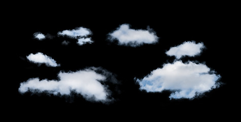 Image showing White isolated clouds. 