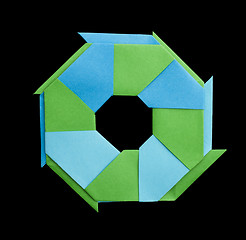 Image showing Geometric figure origami