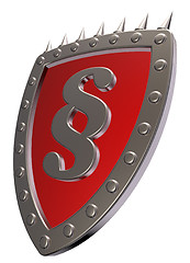 Image showing shield with paragraph symbol