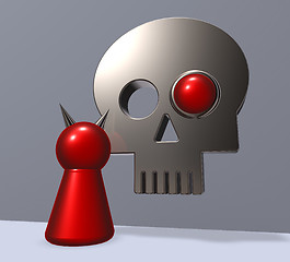 Image showing devil and skull