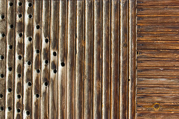 Image showing fence weathered wood background