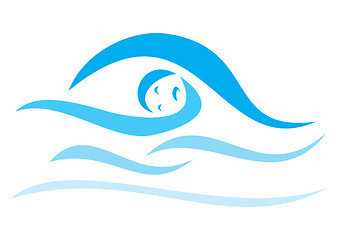 Image showing Swimming sign