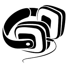 Image showing Headphones symbol