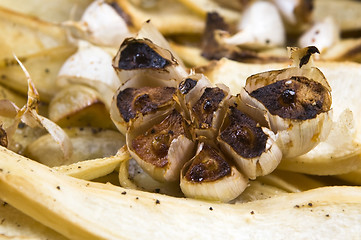 Image showing Grilled parsley and garlic in honey sauce 