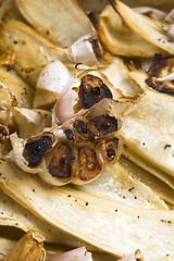 Image showing Grilled parsley and garlic in honey sauce 